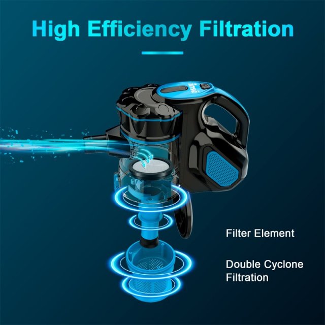 Wired Handheld Stick Vacuum 18KPa 600W Powerful Suction Bagless for Household Cleaning - Image 4