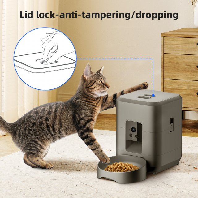 Smart 2L Automatic Pet Feeder with Timer for Cats and Dogs – Food Dispenser - Image 4