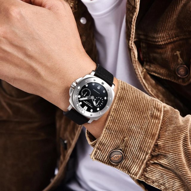 41mm Luxury Automatic Watch for Men with Sapphire Crystal and 100M Water Resistance - Image 3