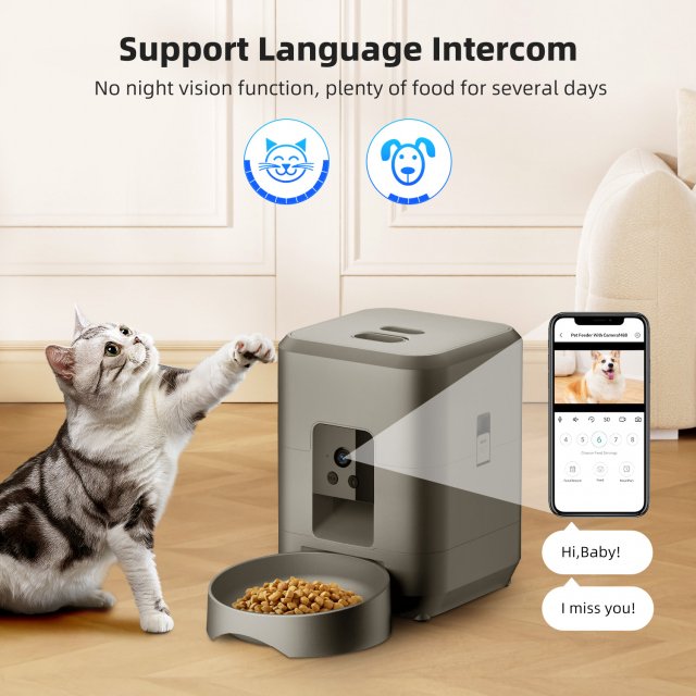 Smart 2L Automatic Pet Feeder with Timer for Cats and Dogs – Food Dispenser - Image 3