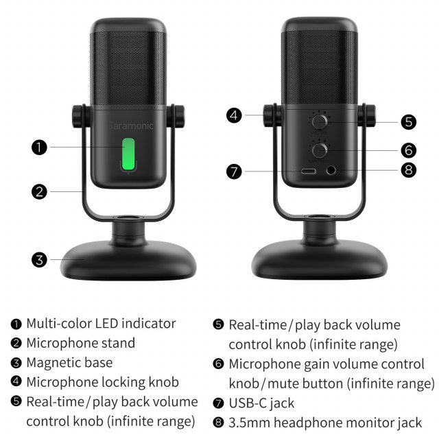 USB Studio Condenser Microphone with Cardioid Pickup for Recording & Streaming - Image 6