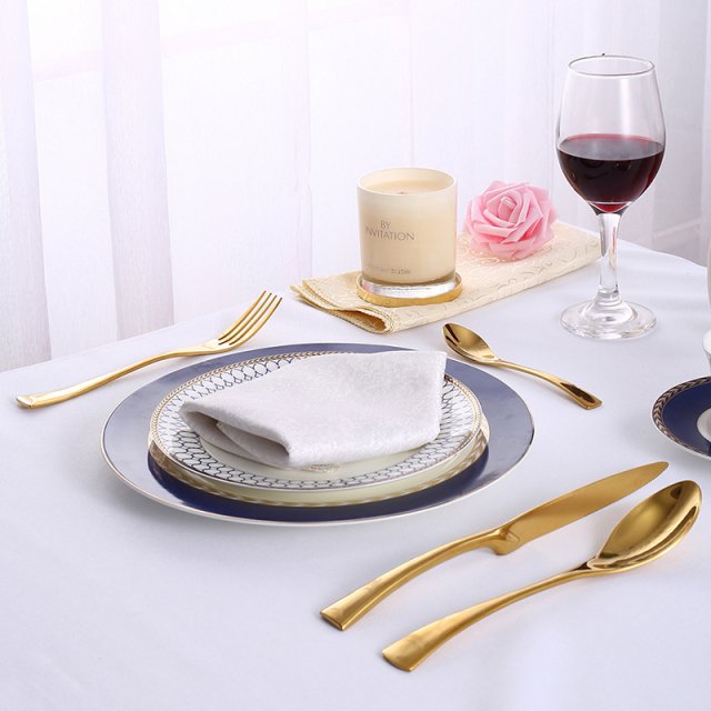 24-Piece Black Gold Silver Stainless Steel Flatware Set – Service for 6 - Image 6