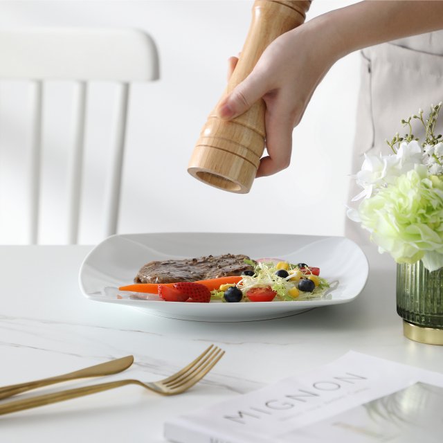 18-Piece Ceramic Porcelain Dinnerware Set – Service for 6 – Dinner, Soup & Dessert Plates - Image 3