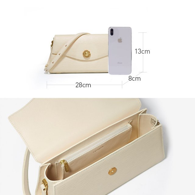 Retro Chic Leather Shoulder Bag - Image 5