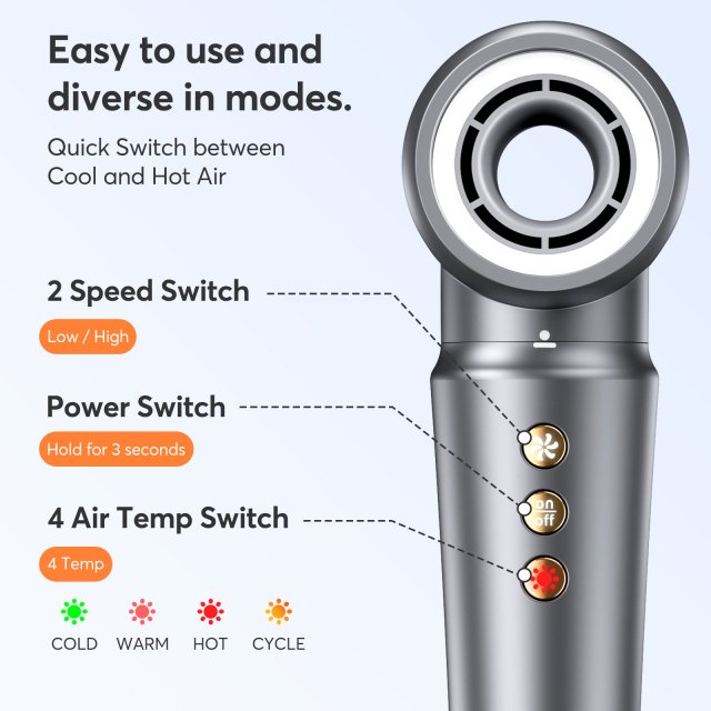 5-in-1 Hair Dryer & Styler Brush with Auto Curling and Frizz Control - Image 3