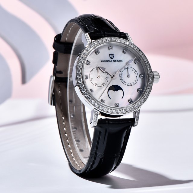 Elegant Women's Quartz Watch with Sapphire Crystal & Luminous Dial - Image 6