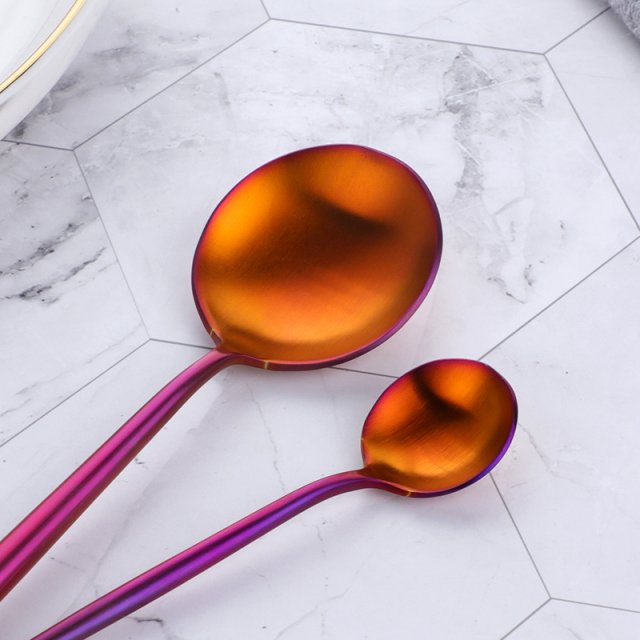 Rainbow Stainless Steel Cutlery Set - Image 4