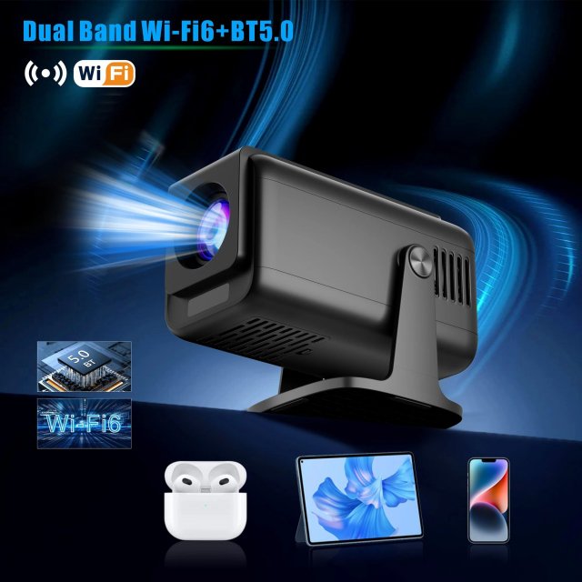 4K Smart Android Projector with Auto Correction, 5G WiFi, and Bluetooth - Image 5