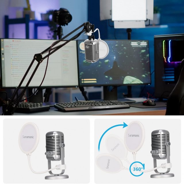 USB Desktop Microphone for Podcasting, Streaming, Recording & Online Meetings - Image 7
