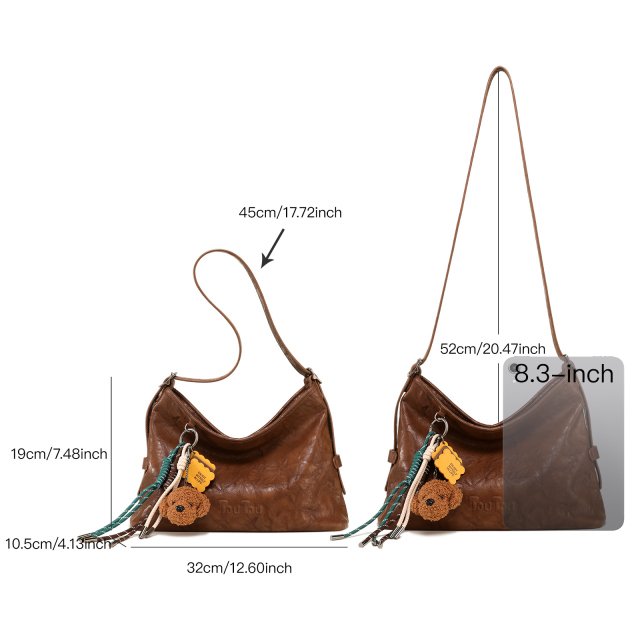Chic Single Shoulder Tote – Large Capacity Crossbody Bag for Women - Image 4