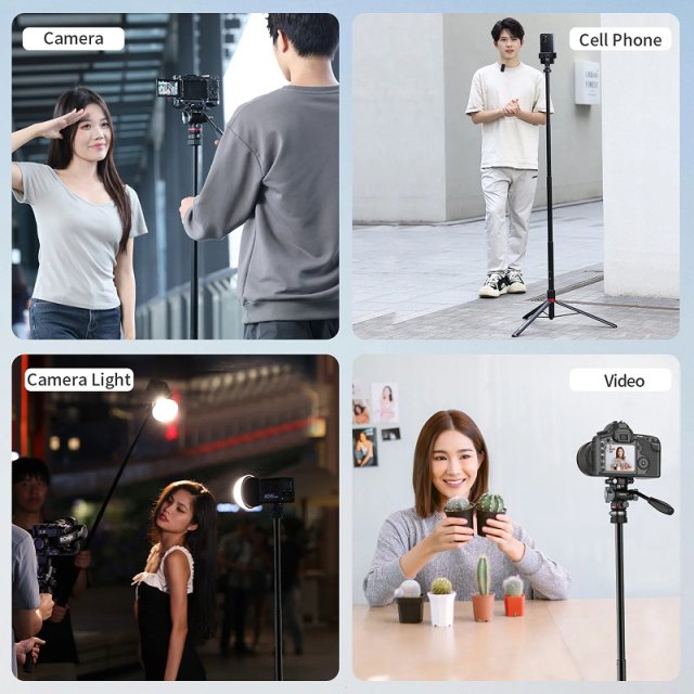59" Portable Aluminum Tripod Stand - Image 6