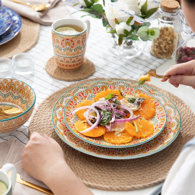 Bohemian Mandala Ceramic Dinnerware Set – Porcelain Plates, Bowls, Mugs - Image 5