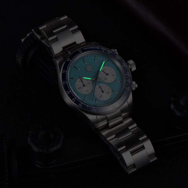 Luxury Men's Sports Chronograph Quartz Watch – Stainless Steel, 100M Waterproof - Image 5