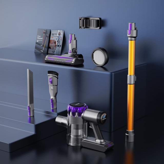 Cordless Stick Vacuum Cleaner with 30kPa Suction, LED Display & 55 Min Run - Image 6