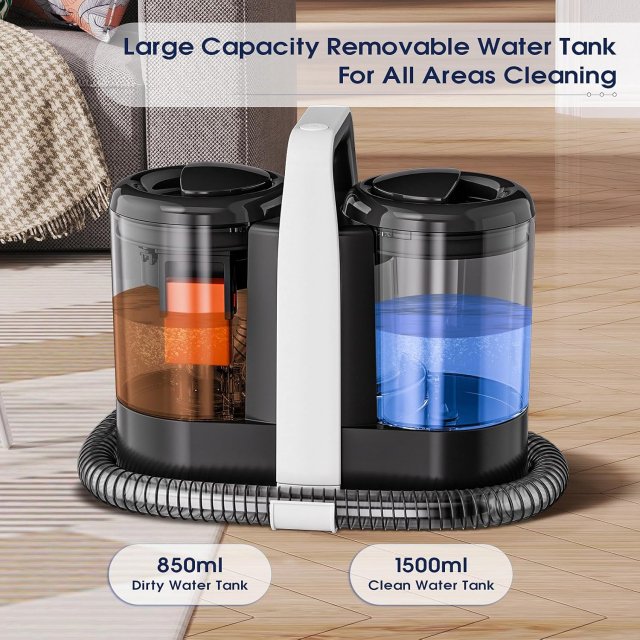 Powerful Handheld Fabric & Carpet Cleaner 600W | Wet Spot Pet Stain Remover - Image 6