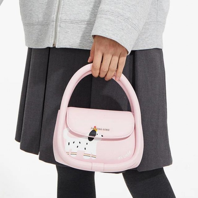Chic Circular Soft Leather Bag with Synthetic Lining – Stylish Everyday Purse - Image 2