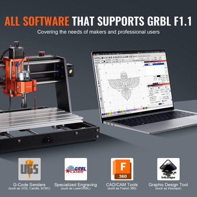 3-Axis CNC Router Machine Kit with GRBL Control - Image 6