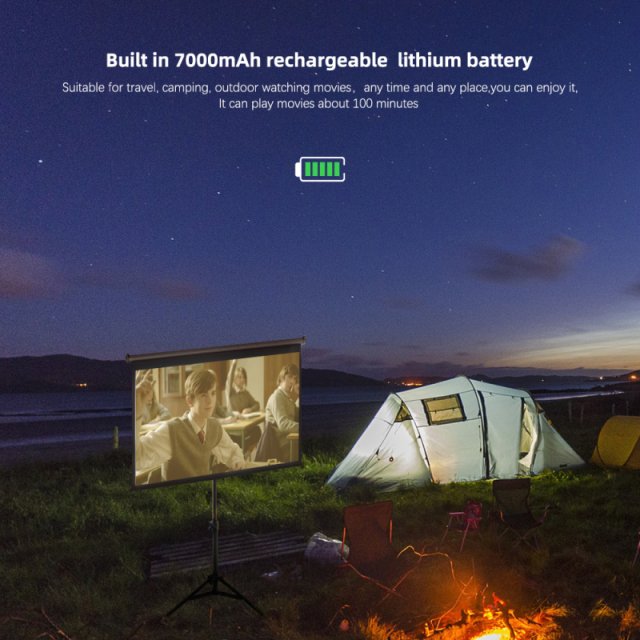 Portable Mini DLP Projector with 2K 4K Support, Android WiFi, Bluetooth - Image 5