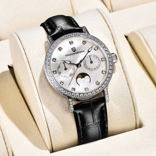 Elegant Women's Quartz Watch with Sapphire Crystal & Luminous Dial - Image 5