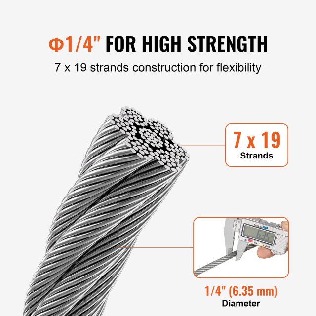 250 ft Galvanized Steel Wire Cable Rope - Image 3