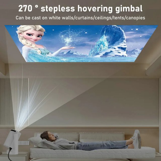 Portable 4K LED Home Theater Projector with WiFi and Bluetooth - Image 3