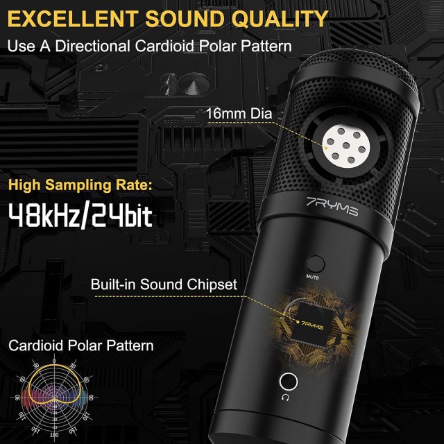 USB Gaming Microphone Kit with Arm Stand - Image 4