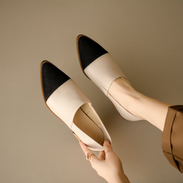 2025 Classic Women's Genuine Leather Pumps – Mid Heels for Office & Casual - Image 4