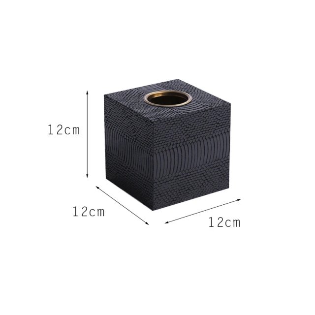 Modern European Leather Tissue Box - Image 5