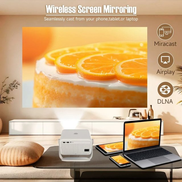 Portable 4K Projector with 650ANSI Brightness, Auto Focus & Android 11 - Image 4