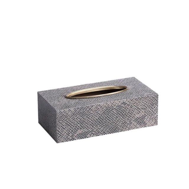 Modern European Leather Tissue Box - Image 4