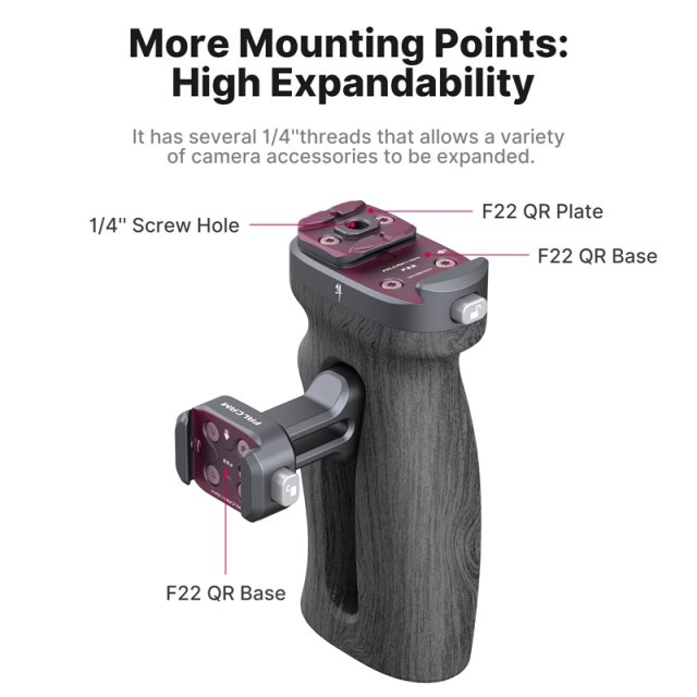 Quick Release Camera Cage Side Handle - Image 3