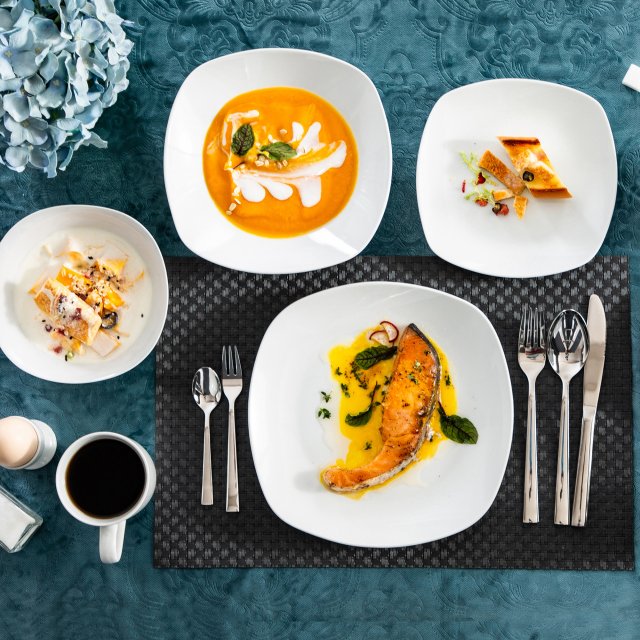 50-Piece Elegant Ceramic Tableware Set - Image 5