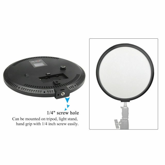 25W Dimmable LED Fill Light for Camera & Studio Photography with LCD Display - Image 6