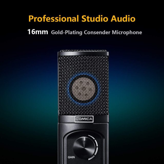USB Condenser Microphone with Tripod Stand - Image 4