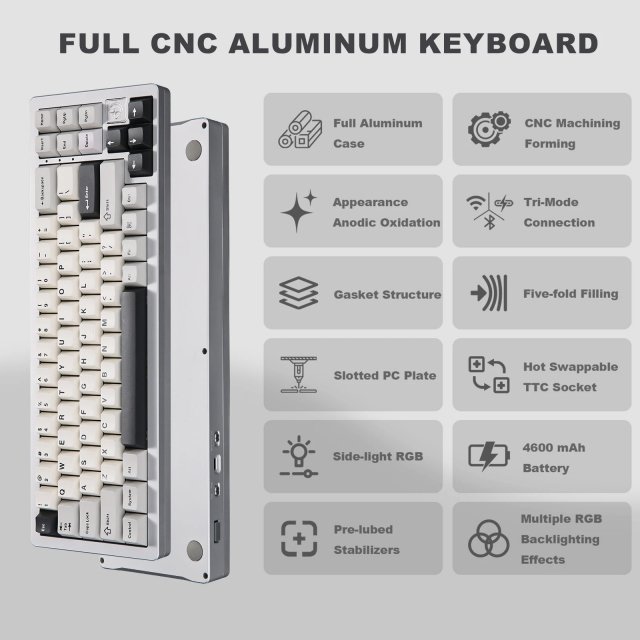 Hot Swap 71-Key Wireless Mechanical Gaming Keyboard - Image 3