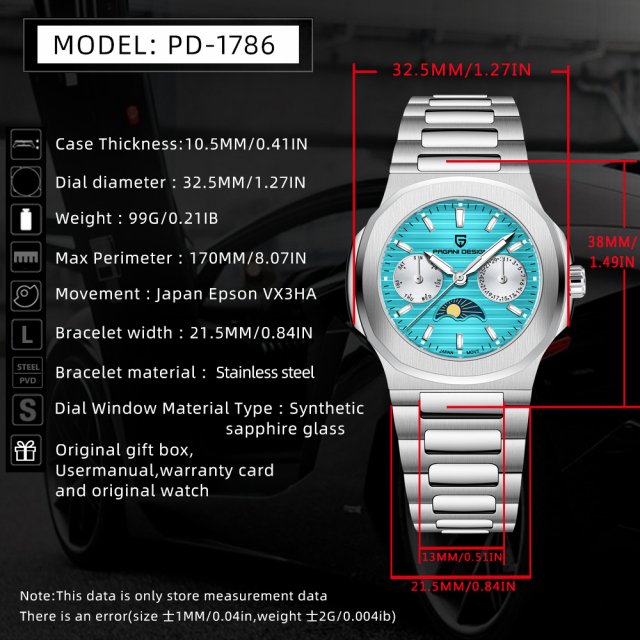 Luxury Women's Waterproof Quartz Watch with Sapphire Crystal – 32mm Stainless Steel - Image 6