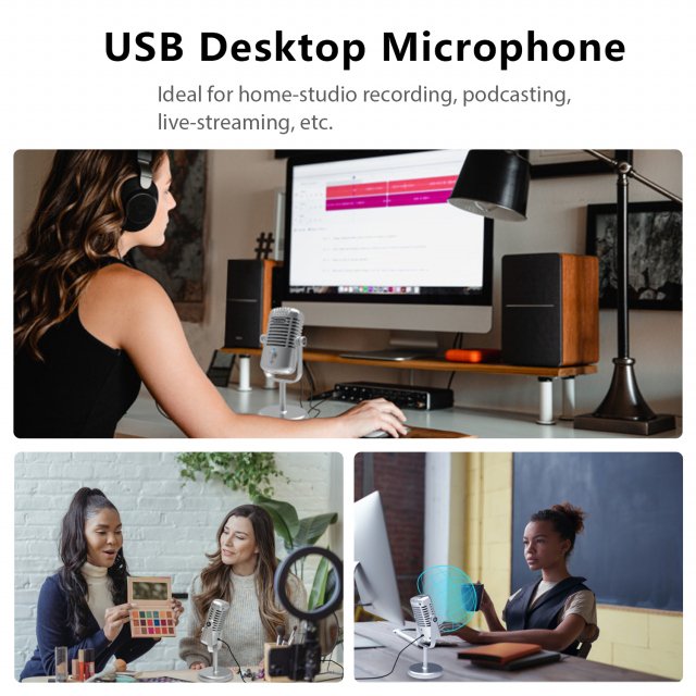USB Condenser Microphone for Streaming, Podcasting & Studio Recording - Image 5