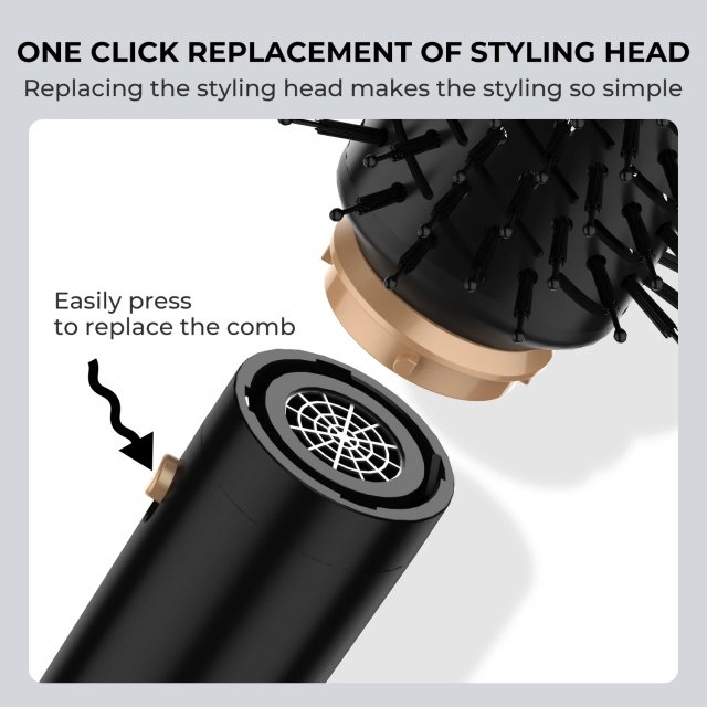 5-in-1 Foldable Hair Dryer & Ionic Hot Air Styler - Image 4