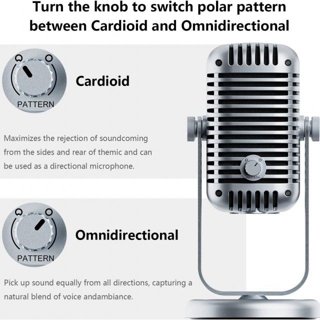 USB Desktop Microphone for Podcasting, Streaming, Recording & Online Meetings - Image 6