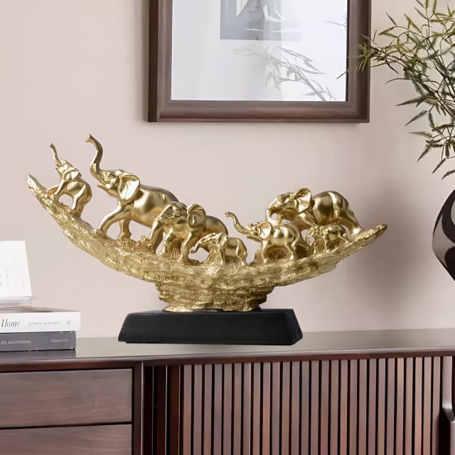 Chinese Style Resin Wealth Decoration for Living Room or Entryway - Image 5
