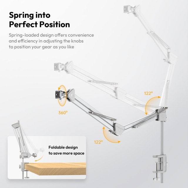 Heavy-Duty Articulating Overhead Camera Mount - Image 4