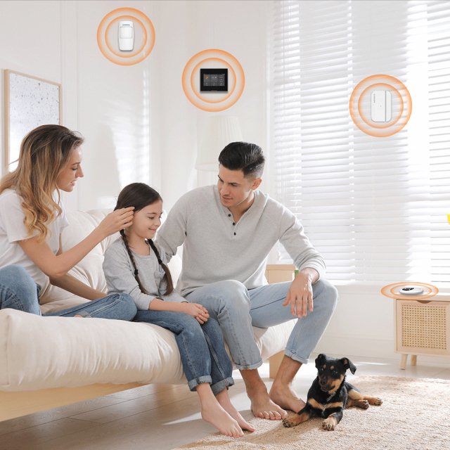 Wireless WiFi 4G Home Alarm System with Touchscreen and Long-Life Sensors - Image 5