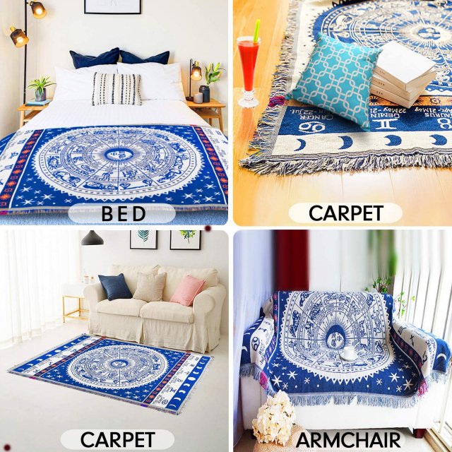 Boho Reversible Woven Throw Blanket - Image 8