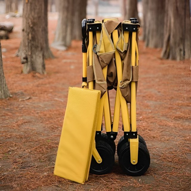 Heavy-Duty Folding Utility Cart with Adjustable Handle - Image 5