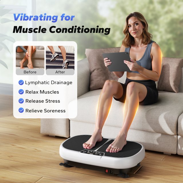 EMS Vibration Plate for Weight Loss, Lymphatic Drainage & Pain Relief - Image 3