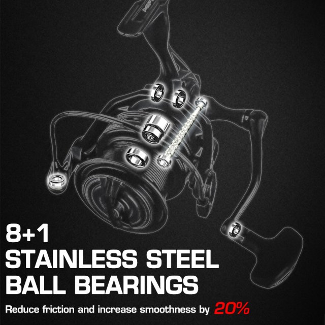Heavy Duty Spinning Reel 8000-10000 | 12kg Max Drag for Long Cast Carp Fishing - Image 4