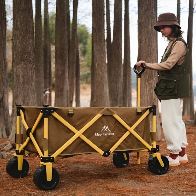 Heavy-Duty Folding Utility Cart with Adjustable Handle - Image 4