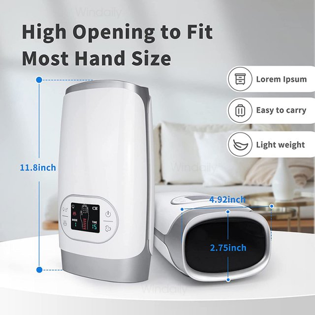 Electric Wireless Hand Massager with Heat & Air Compression Therapy - Image 6