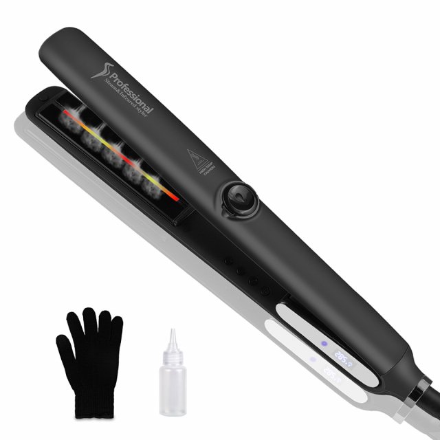 Professional Infrared Steam Hair Straightener with Argan Oil Treatment - Image 6