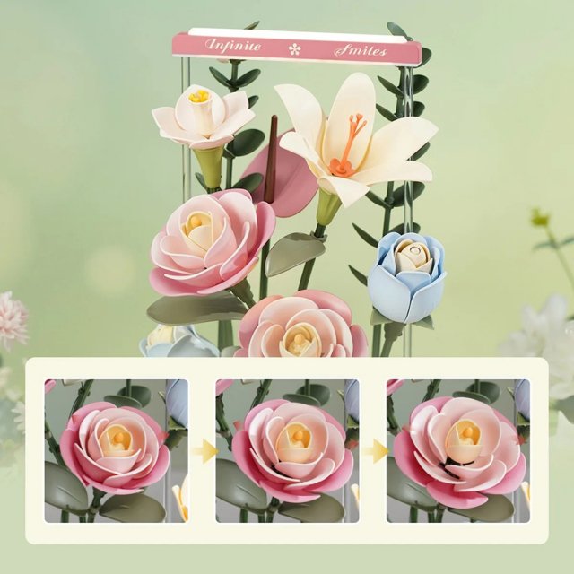 Blooming Bouquet 3D Puzzle Kit - Image 4